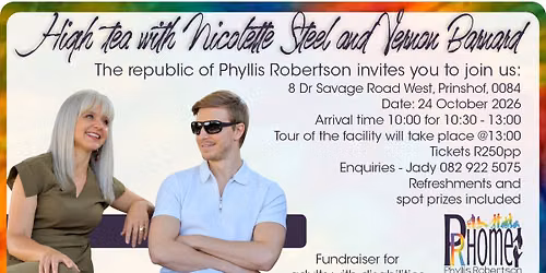 High Tea with Nicolette Steel and Vernon Barnard