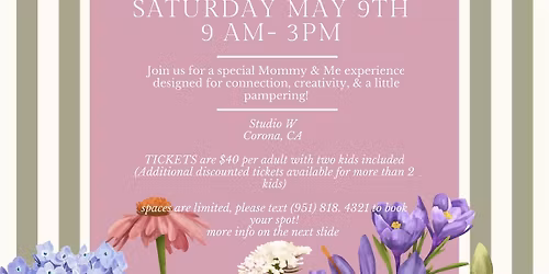 Mommy and Me Day Date