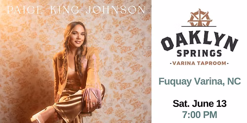 Paige King Johnson LIVE at Oaklyn Springs Varina Taproom