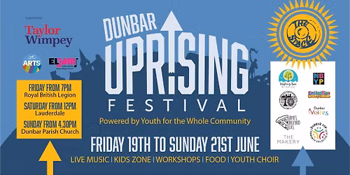 Dunbar Uprising Festival - Saturday, 20 June at Lauderdale Park