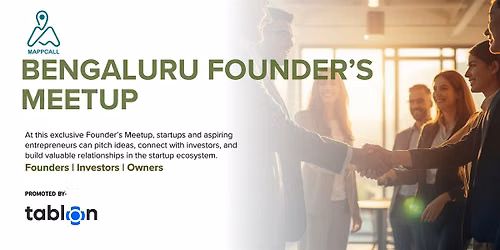 Founder\u2019s Meetup I Startup Pitching I Investor Networking