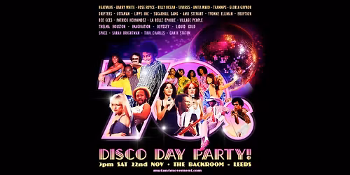 70s Disco Day Party with DJ Mutant Movement