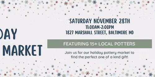 Holiday Pottery Market