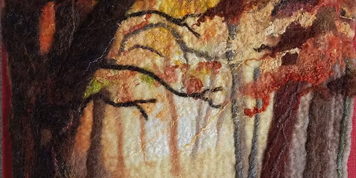 Wet Felted Autumn landscape with Karen Stewart Textiles