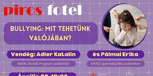 Bullying: Mit tehet\u00fcnk val\u00f3j\u00e1ban? - Piros Fotel \ud83d\udd34
