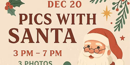 Free Photos with Santa at RiverSide Gypsy (Families + Pets Welcome!)