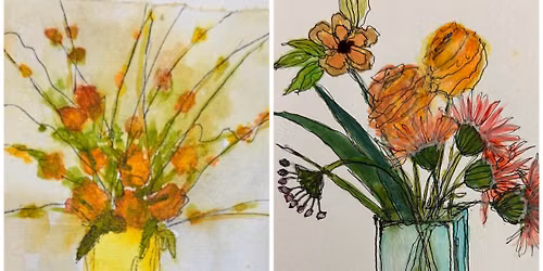 Floral Watercolor Class $45 8-31-26 6:00-8:00