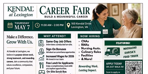 Kendal at Lexington Career Fair