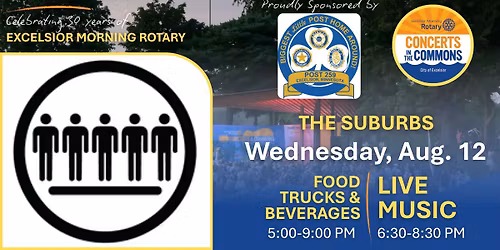 Excelsior Morning Rotary\u2019s CONCERTS IN THE COMMONS \u2013 The Suburbs