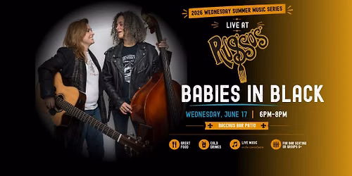 Babies in Black Live at Russo\u2019s Bacchus Patio