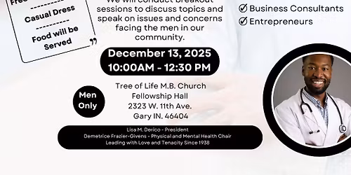 Taking Care of the Man in the Mirror. A Men\u2019s Health Awareness and Wellness Symposium. (Men Only)