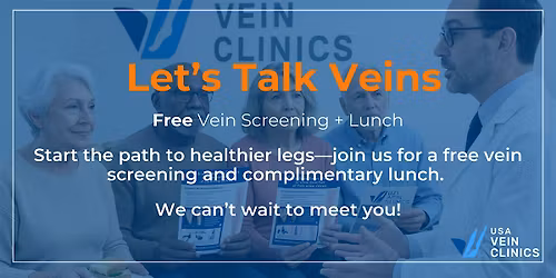 Let's Talk Veins Rockville | Free Vein Screening Event + Lunch