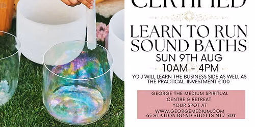 Sound Healing Practitioner (9th Aug) SOLD OUT