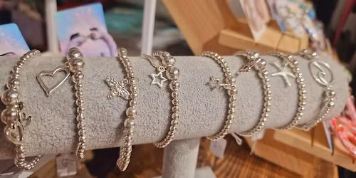 Make your own Silver stretch charm Bracelet 