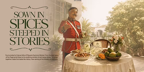 Regimental Mess & Summer Kitchen \u2013 Anglo-Indian Bungalow Table