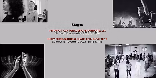 Stage d\u2019Body percussions & Chant en mouvement