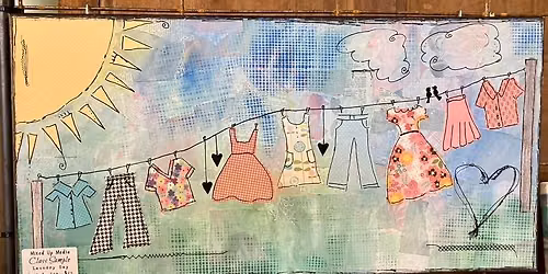 Laundry Day - Mixed Media
