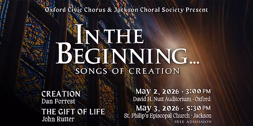 IN THE BEGINNING... Songs of Creation