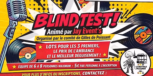 BLIND TEST PEISSANT 2026