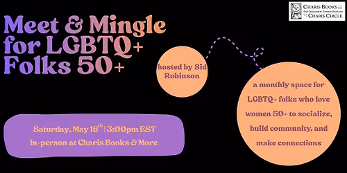 Monthly Meet & Mingle for LGBTQ+ Folks 50+