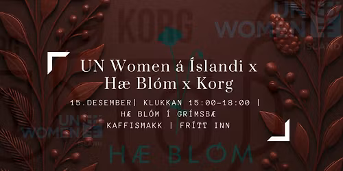 UN Women x H\u00e6 Bl\u00f3m x Korg \\ Kaffismakk