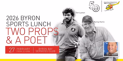 2026 Byron Sports Lunch \u2013 Two Props & a Poet