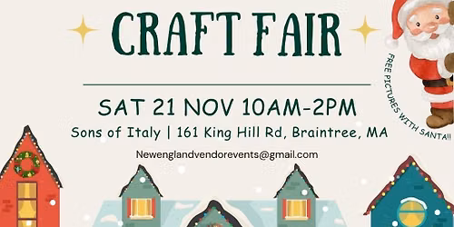 Braintree Holiday Craft and Vendor Fair