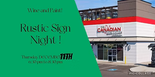 Rustic Sign Night at the Brewhouse !