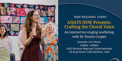 ANATS NSW Presents: Crafting the Choral Voice
