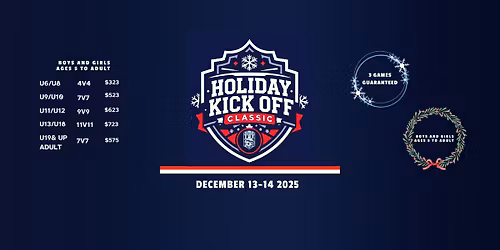 CCFC Holiday Kickoff Classic - Adult and Youth Tournament