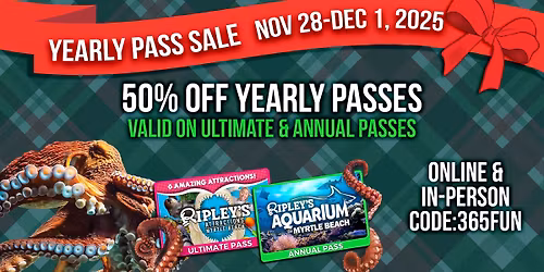 Ripley's Yearly Pass Sale-50% OFF!!