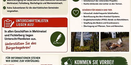 Info Abend mit B\u00fcrgerbegehren - Im Schatten der Windr\u00e4der
