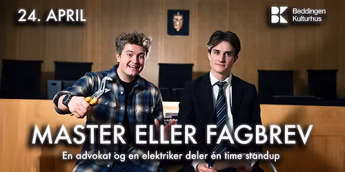 Master eller fagbrev - Standup med Emil Gr\u00f8nmo og Eivind Abrahamsen!