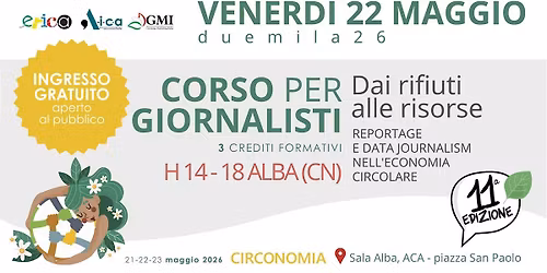 DAI RIFIUTI ALLE RISORSE: REPORTAGE E DATA JOURNALISM