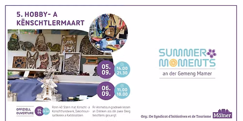 Hobby- a K\u00ebnschtlermaart zu Mamer