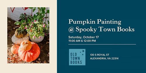 Pumpkin Painting at Spooky Town Books