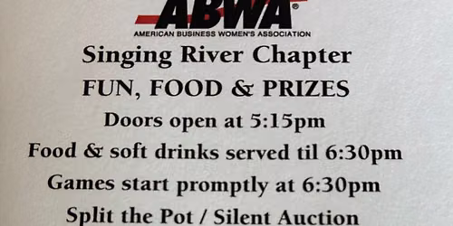ABWA Charity Bunco