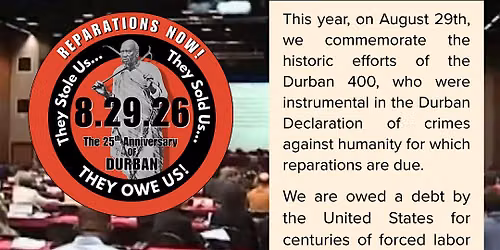 DDPA 25  BLACK AUGUST  REPARATIONS BBQ