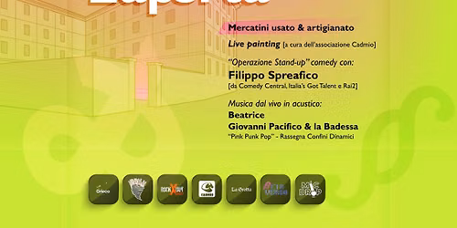 Kaserma aperta: mercatini + stand-up comedy con Filippo Spreafico + Pink Punk Pop + live painting