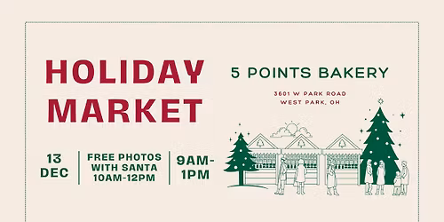 5 Points Holiday Market & FREE Photos with Santa!