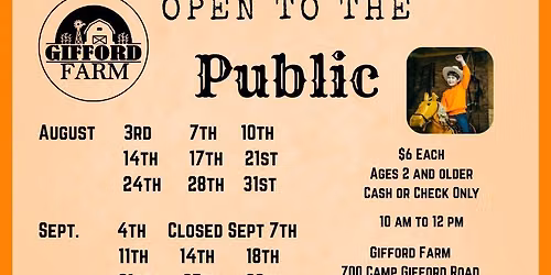 Open to the Public