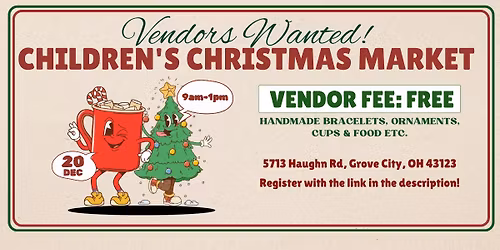 Children Christmas Market - VENDOR REGISTRATION 