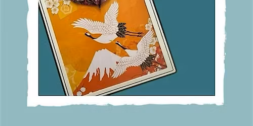 Origami Class \u201cBlooming Heart\u201d Earrings & a Card