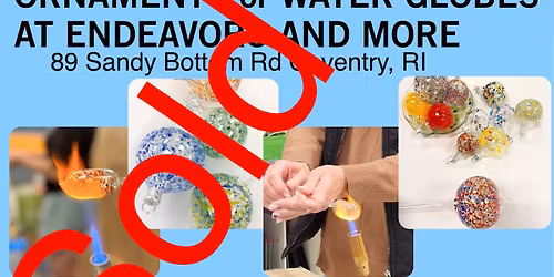 Blow Glass Ornaments  or Water Globes 