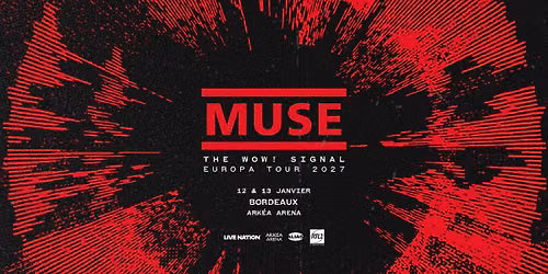 MUSE | Ark\u00e9a Arena, Bordeaux - 12 & 13 janvier 2027