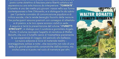 Premiazione di "Fumetti & Montagne" con i "Fumetti ritrovati" di Bonatti