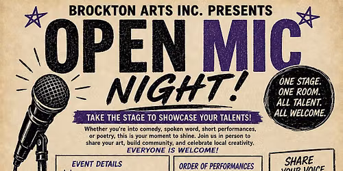 Open Mic Night with Brockton Arts Inc
