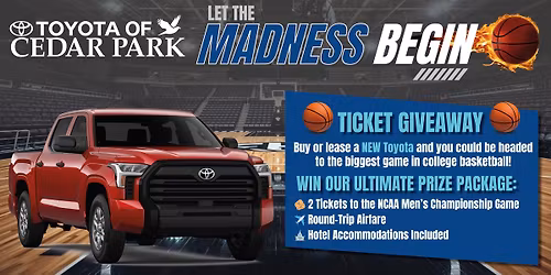 \ud83c\udfc0 Let the Madness Begin at Toyota of Cedar Park!
