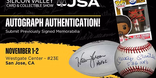 JSA at the Silicon Valley Card & Collectible Show