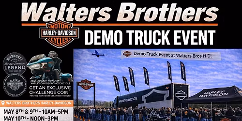 National Demo Truck Test Ride Event - FREE H-D Challenge Coins for the first 100 test riders!